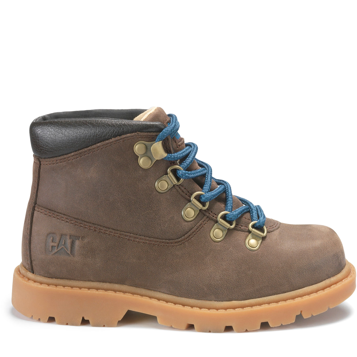 Botin Cuero Niño Colorado Sport Café Cat Botin Cuero Niño Colorado Sport Café Cat