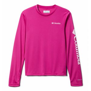 Polera Manga Larga Niño Fork Stream Rosado Columbia