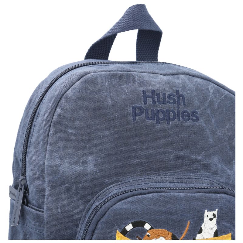 MOCHILA CANVAS ENGRASADO NIÑO BOAT BACKPACK AZUL  HUSH PUPPIES