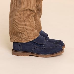 Zapato Cuero Niño Roman Azul