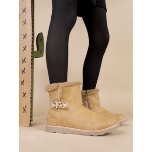 Botín Niña Ivanka Beige Calpany