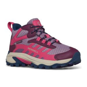 Zapatilla Niña Moab Speed 2 Mid Waterproof Berry Merrell