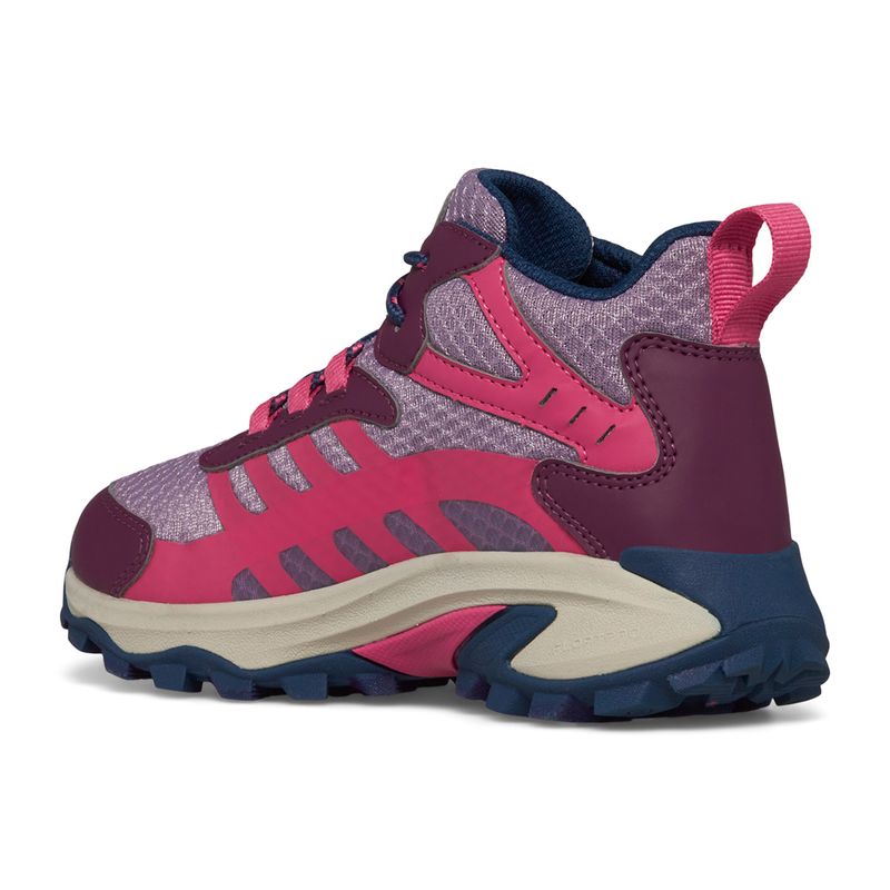 Zapatilla-Niña-Moab-Speed-2-Mid-Waterproof-Berry-Merrell