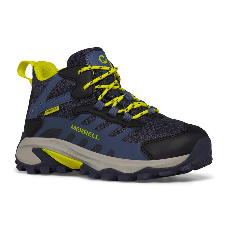 Zapatilla-Niña-Moab-Speed-2-Mid-Waterproof-Azul-Marino-Merrell