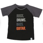 Polera Manga Corta Algodón Orgánico Niño Rock