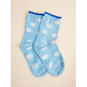 Calcetin Algodón Niña C St Daisy Celeste Hush Puppies