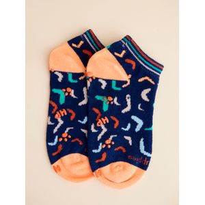 Calcetin Algodón Niño Ped Boomerang Azul Hush Puppies