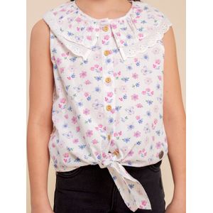 Blusa Niña Mariposa Blanco