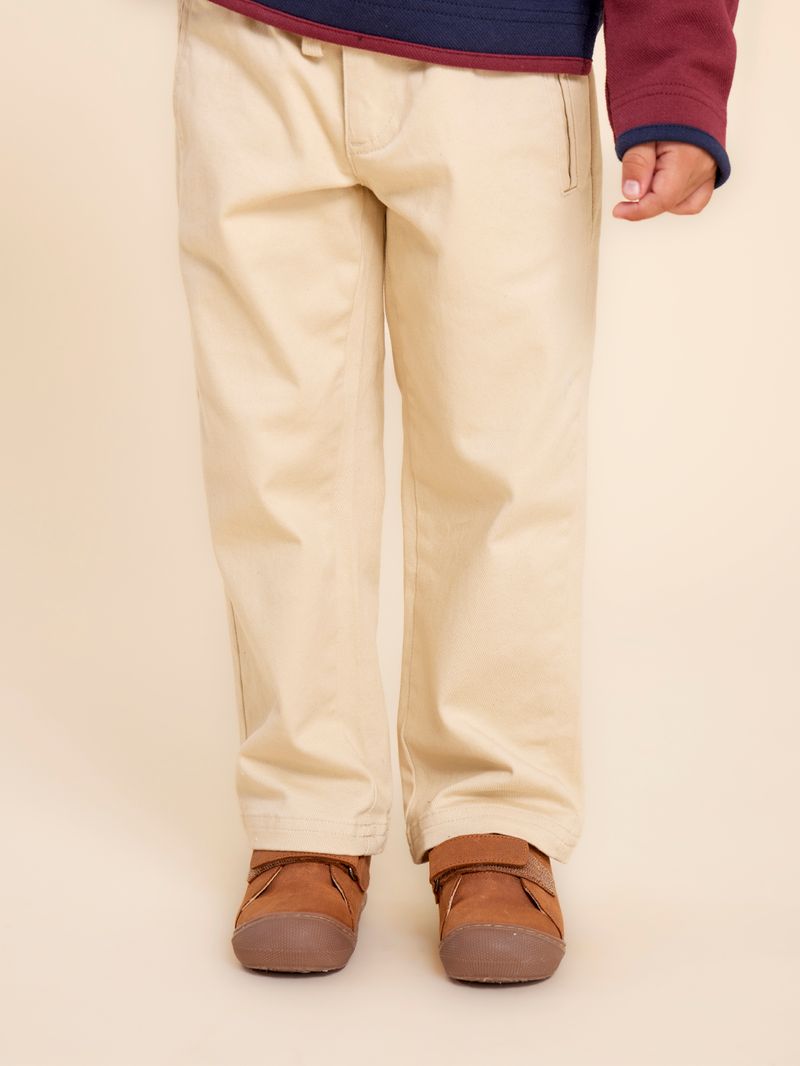 Pantalon-Niño-Baco-Beige