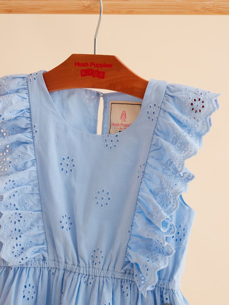 Vestido Niña Manuela Celeste