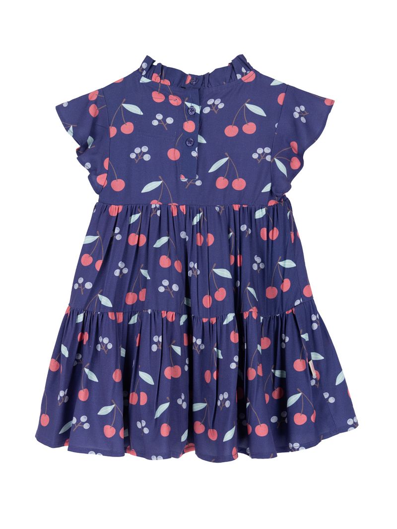 Vestido-Niña-Cereza-Azul