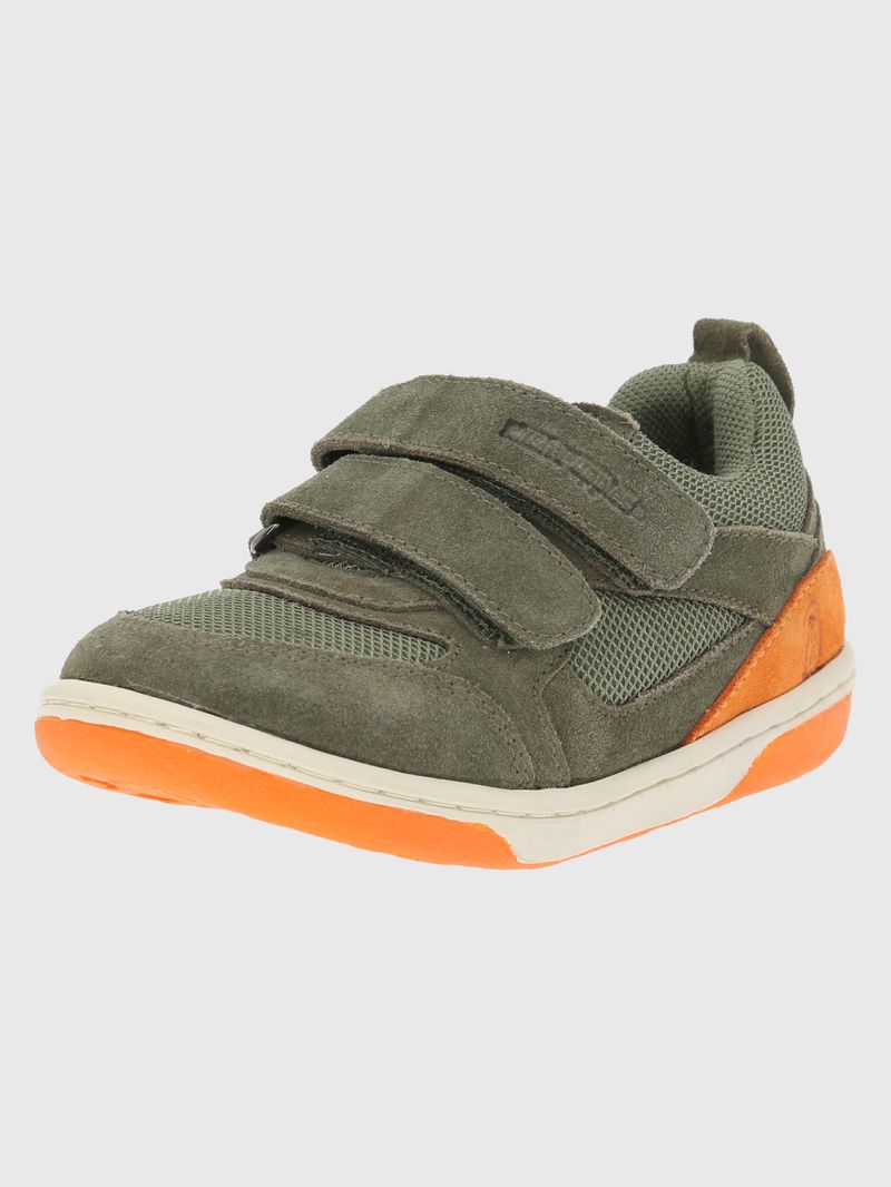 Zapatilla Cuero Niño Lazo Pro Verde