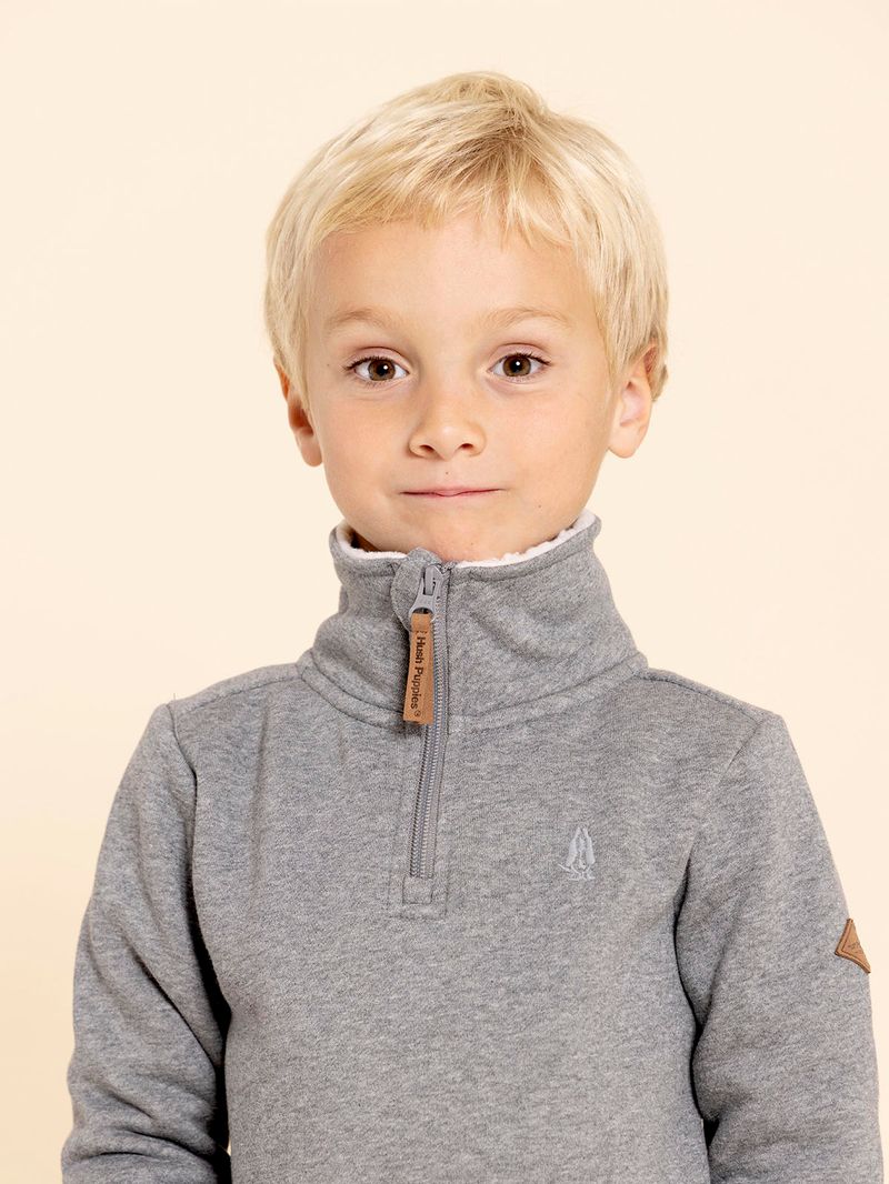 Poleron Niño Row Gris