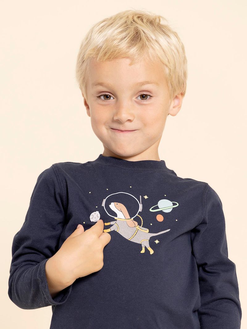 Polera-Manga-Larga-Niño-Imagine-Azul