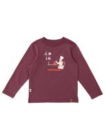 Polera Manga Larga Niño Imagine Burdeo