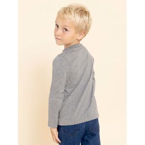 Polera Manga Larga Niño Imagine Gris