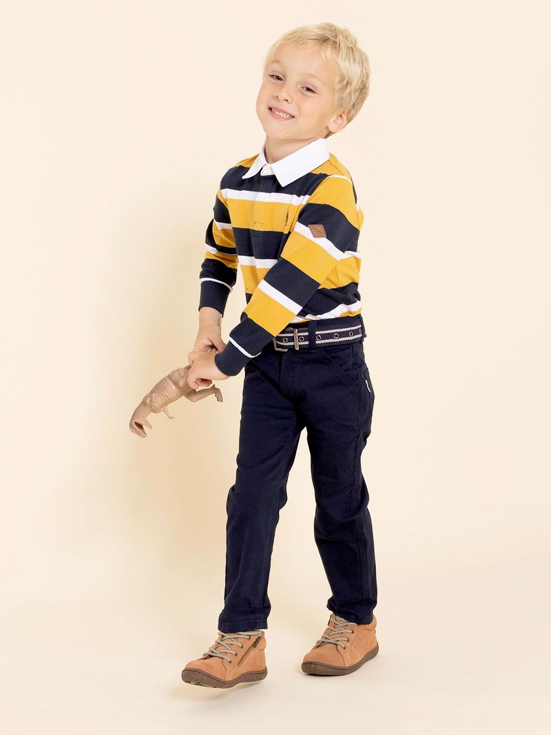 Pantalon Niño Belt Azul