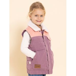 Parka Sin Mangas Niña Montana Rosado