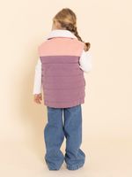 Parka Sin Mangas Niña Montana Rosado