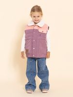 Parka Sin Mangas Niña Montana Rosado