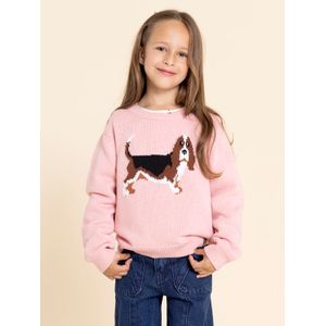 Chaleco Niña Basset Rosado