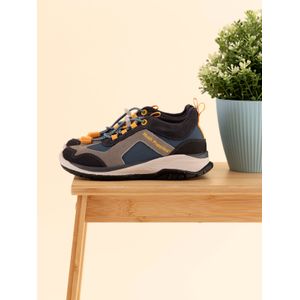 Zapatilla Cuero Niño Fastland Azul