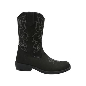 Bota Cuero Niña New Texas Negro