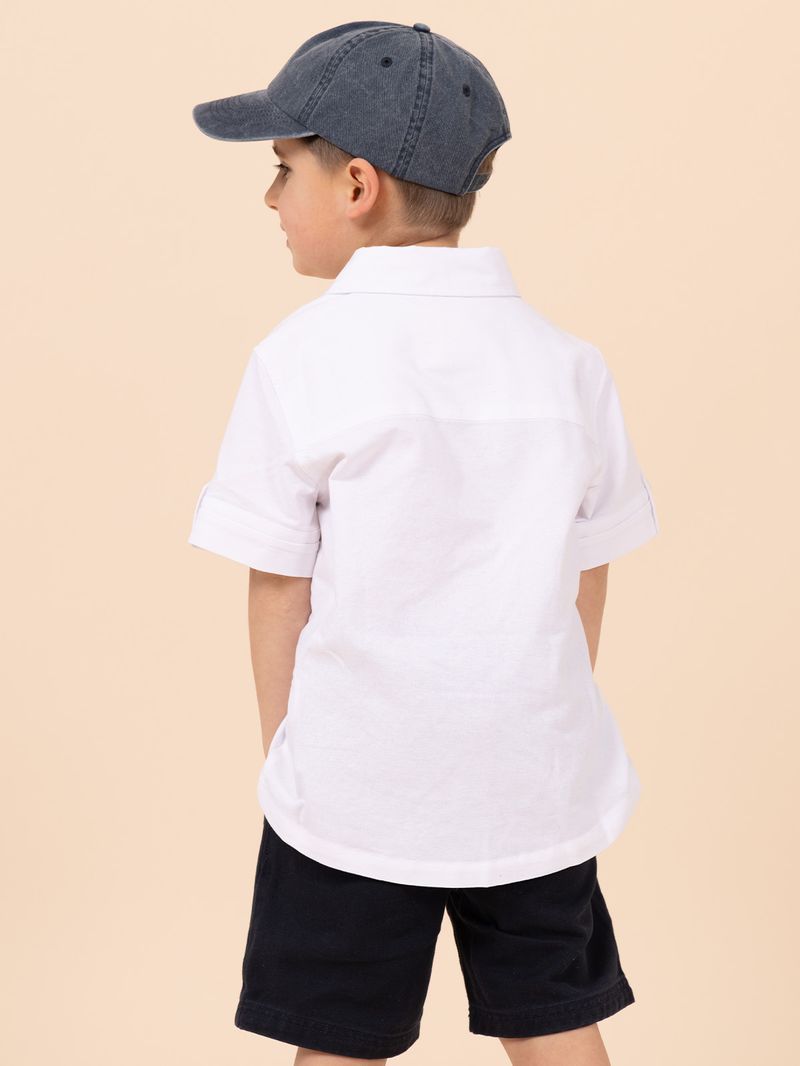 Camisa Niño Coburgo Blanco