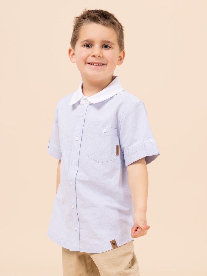 Camisa Niño Coburgo Celeste