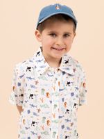 Camisa Niño Guayabera Blanco