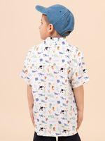 Camisa Niño Guayabera Blanco