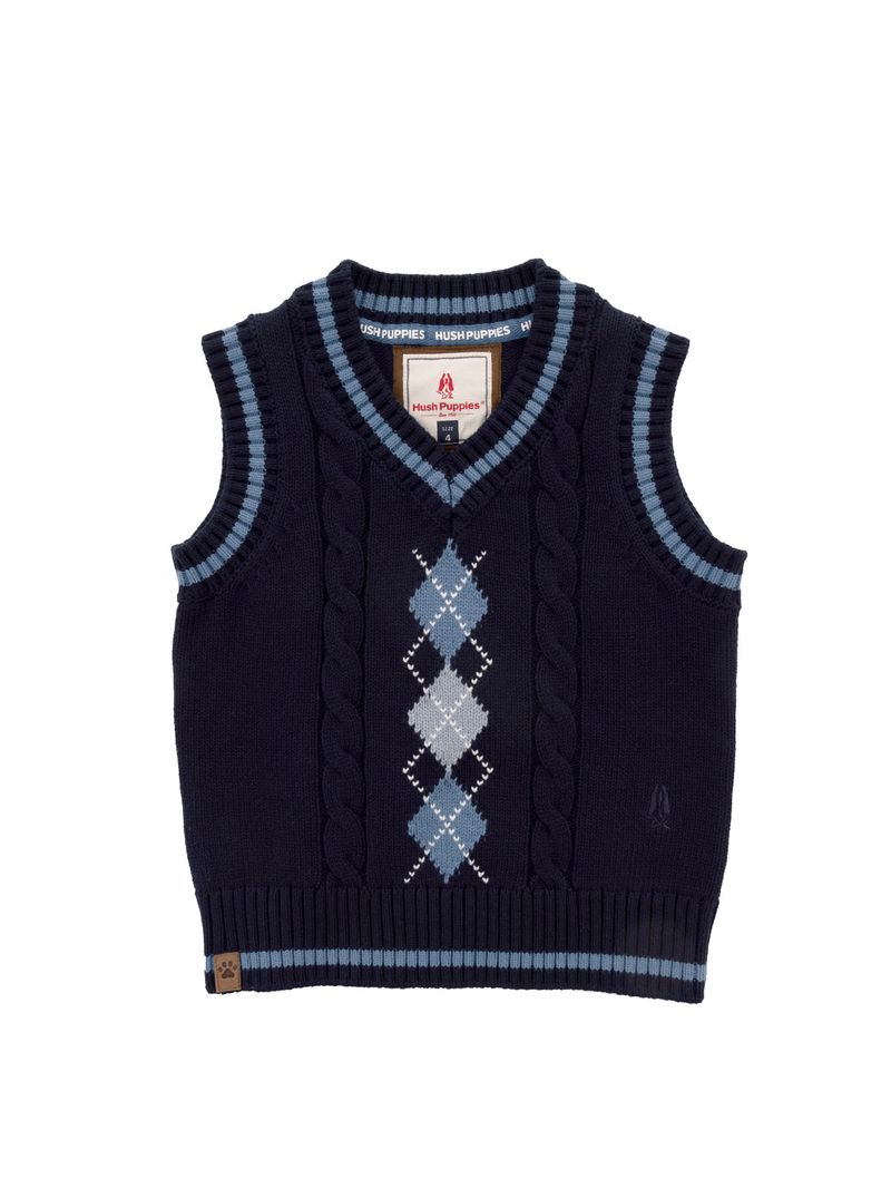 Chaleco Sin Manga Niño Phillip Navy