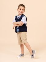 Chaleco Sin Manga Niño Phillip Navy