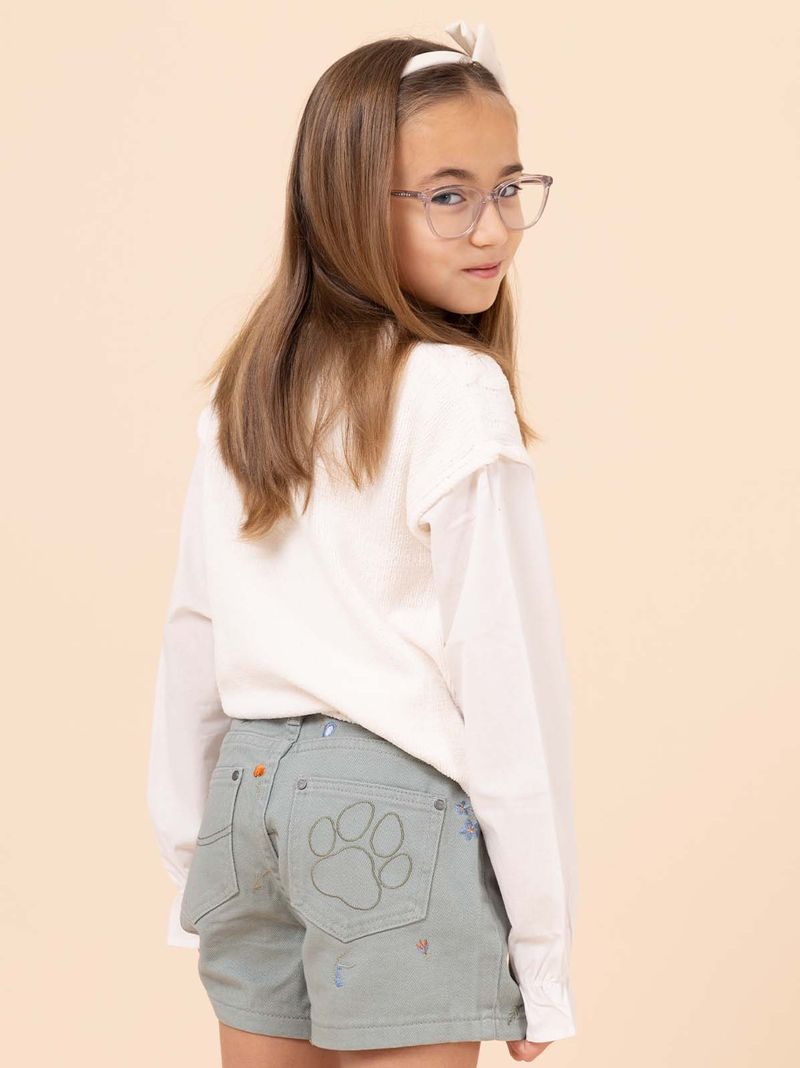 Chaleco Niña Fiore Blanco