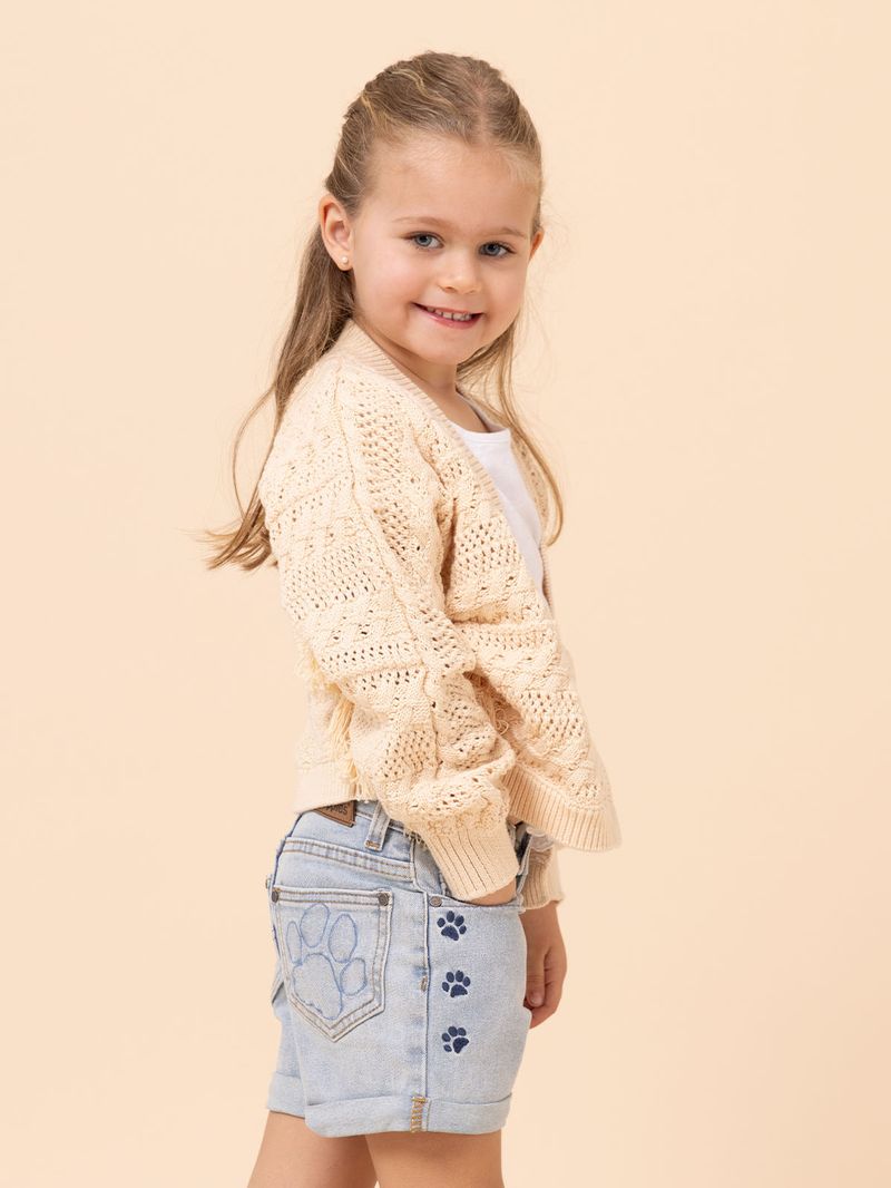 Chaleco Niña Florencia Beige