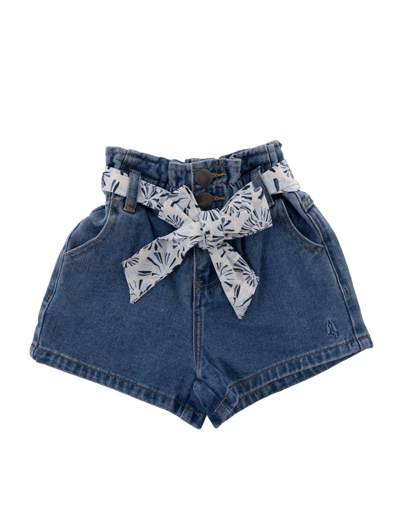 Short Niña Lasa Denim Claro