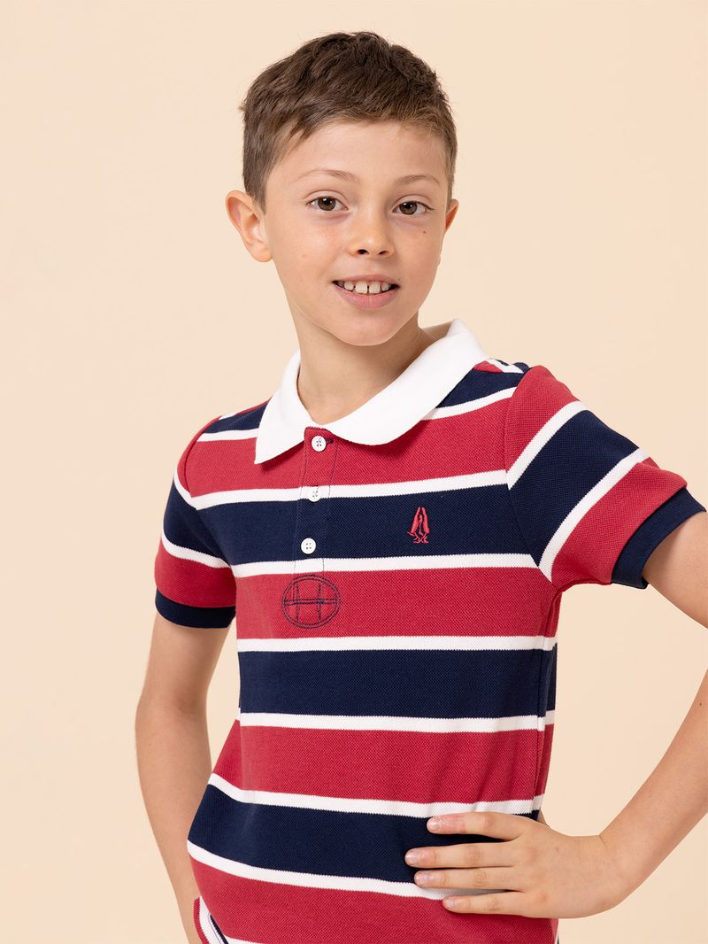 Polera Niño Pique Rojo