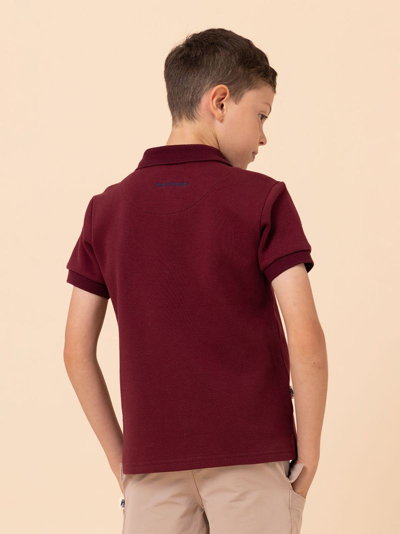 Polera Niño Unkel Burdeo