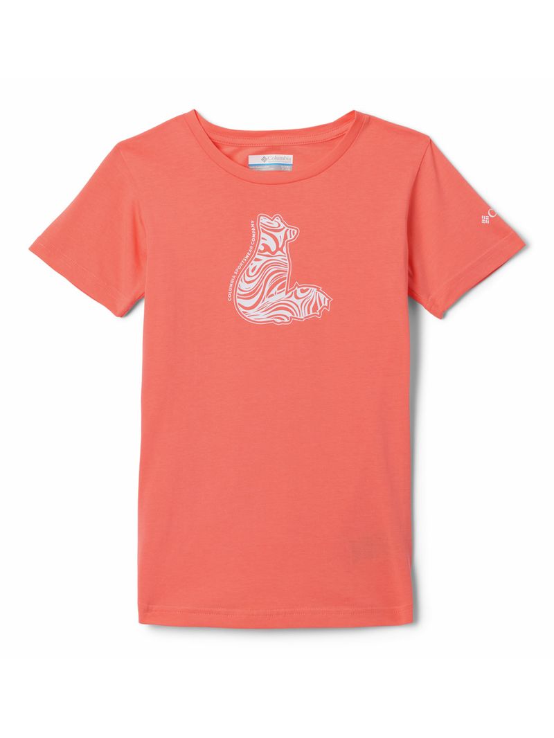 Polera Manga Corta Niña Miion Lake Rosado Columbia