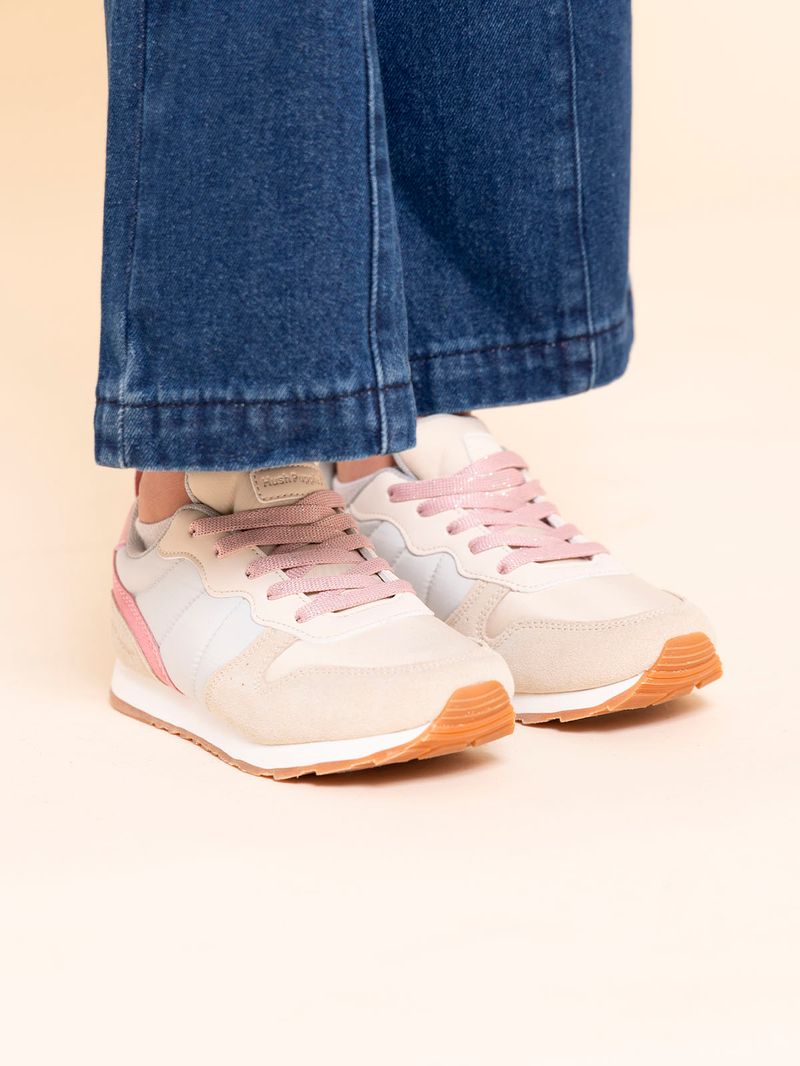 Zapatilla Niña Janet-K Beige