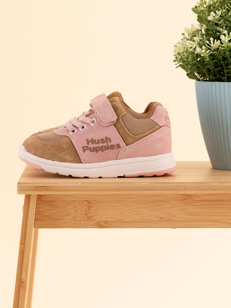 Zapatilla Cuero Niña New Artis  Café