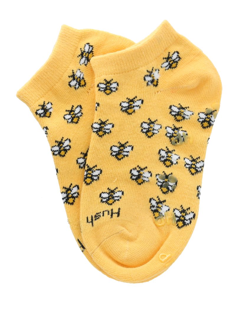 Calcetin Algodón Niña Ped Bees Amarillo Hush Puppies