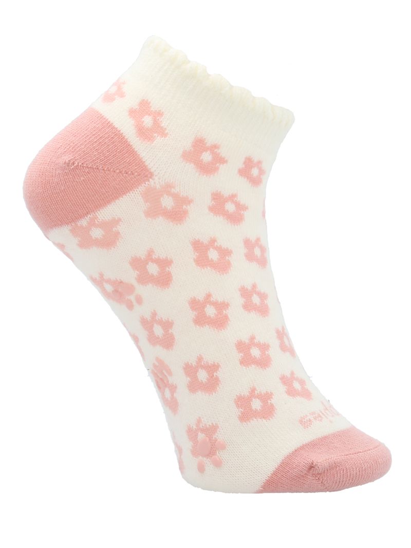 Calcetin Algodón Niña Ped St Flory Beige/Crudo Hush Puppies