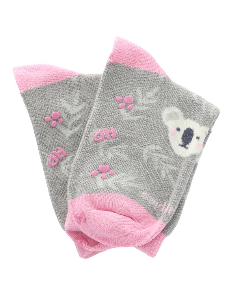 Calcetin-Algodon-Niña-C-Koala-Gris-Hush-Puppies