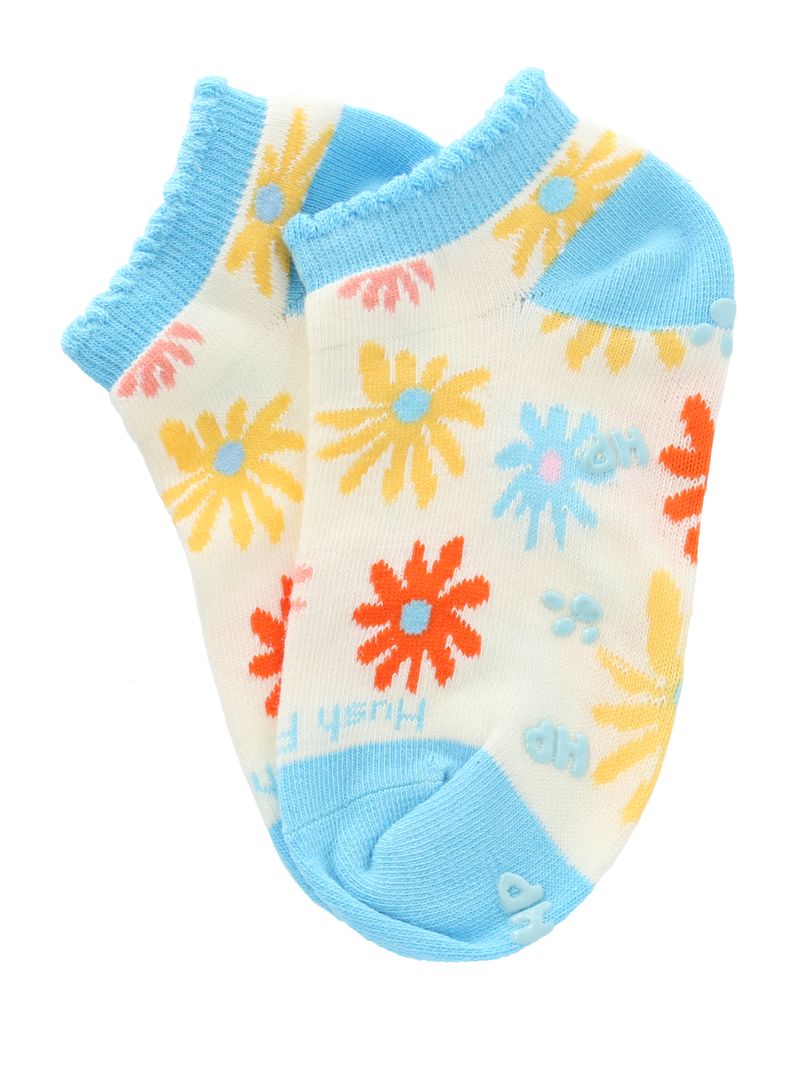 Calcetin Algodón Niña Ped St Flowers Beige/Crudo Hush Puppies