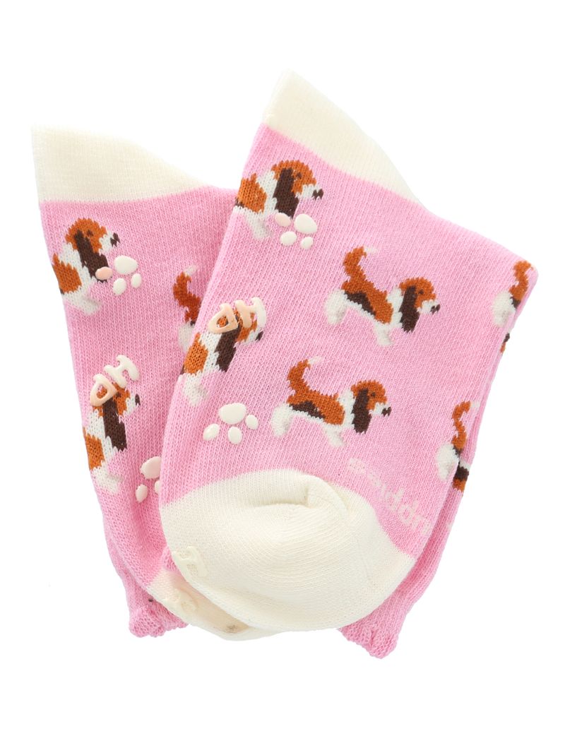 Calcetin Algodón Niña C St Basset Rosado Hush Puppies