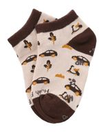 Calcetin Algodón Niño Ped Cars Beige/Crudo Hush Puppies