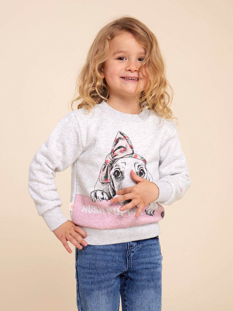 Polerón Niña Puppies Rosado