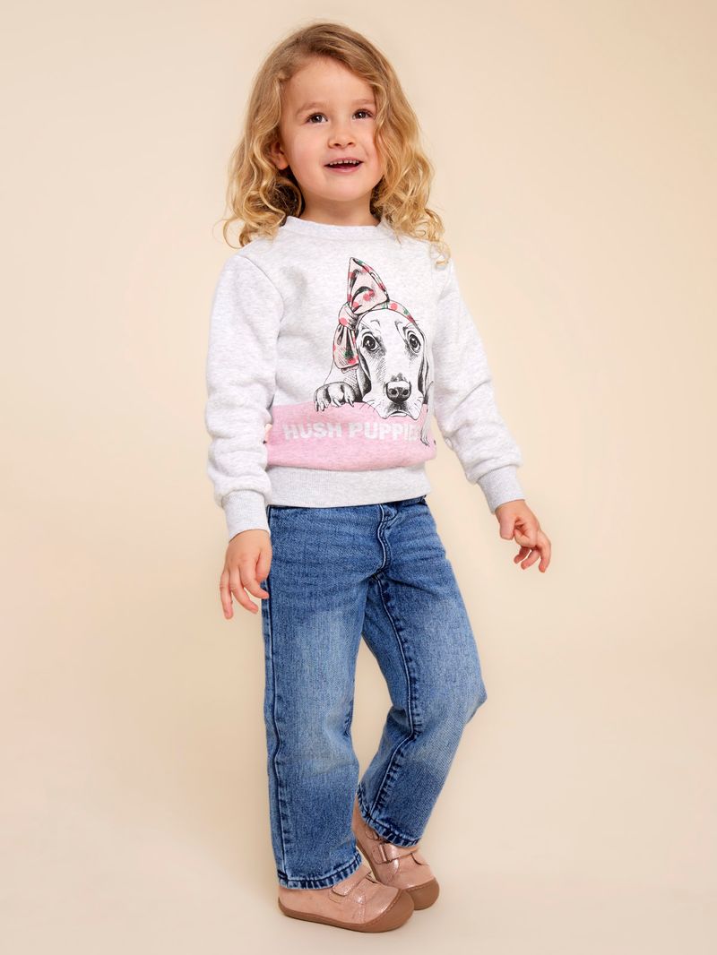 Polerón Niña Puppies Rosado