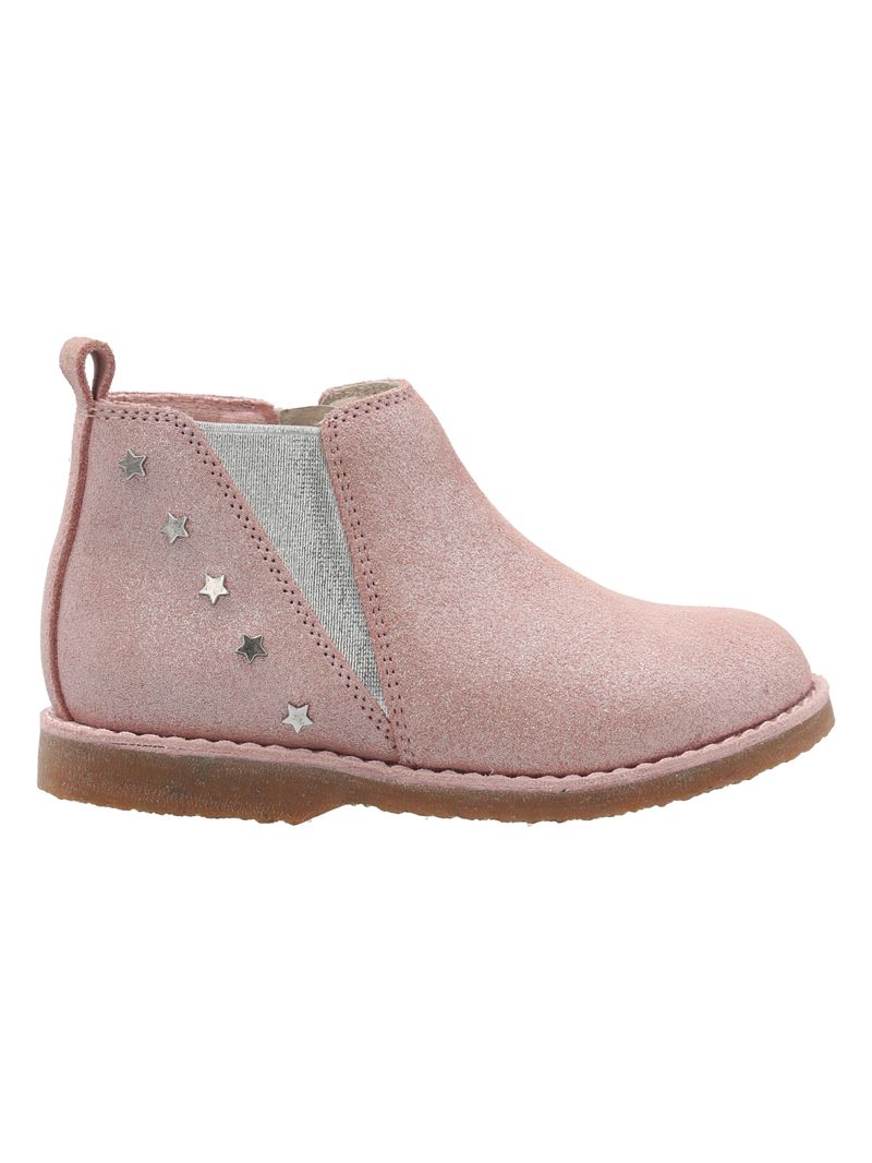 Botin Cuero Niña Fiji Rosado